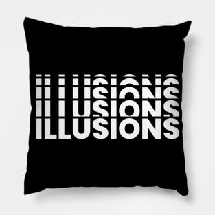 Illussions Text Pillow