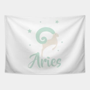 Aries March 21 - April 19 - Fire sign - Zodiac symbols Tapestry