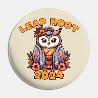 Owl Leap year Pin