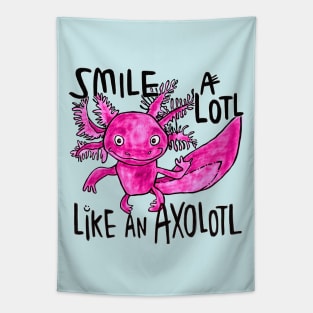 Axolotl Smile Tapestry