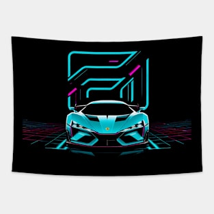 Cyberpunk Car Tapestry