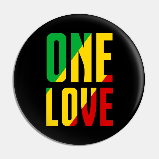 One Love Pin by colorsplash