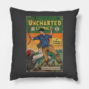 Uncharted comics fan art Pillow