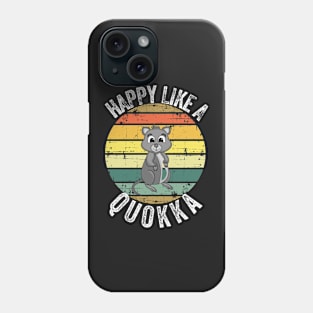 Happy like a quokka Phone Case