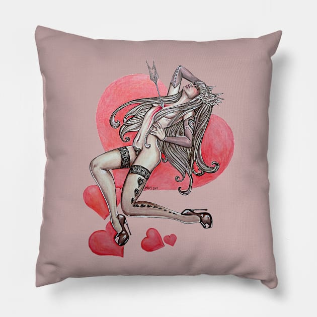 Lovestruck Pillow by The Art of Megan Mars