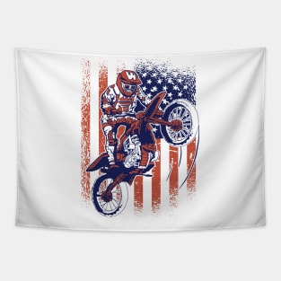 Motocross American Glory Tapestry