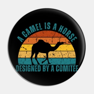 Camel Retro Sunset Pin