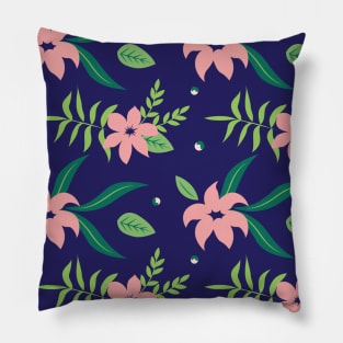 Beautiful Floral Pattern Flowers Mask Pillow