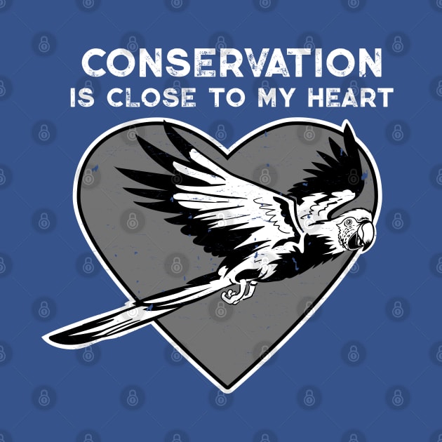 Macaw Conservation Heart by Peppermint Narwhal