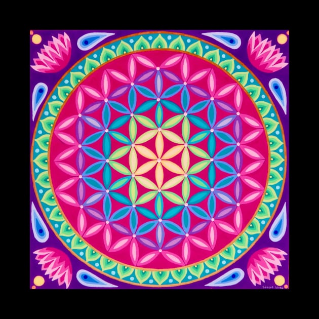 Flower of Life Mandala by SoozieWray