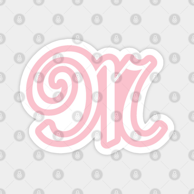 Letter M Capital Alphabet M Monogram Gifts Letter M Magnet Teepublic Transform your handwriting and calligraphy into fully functional vector fonts with our web application. teepublic