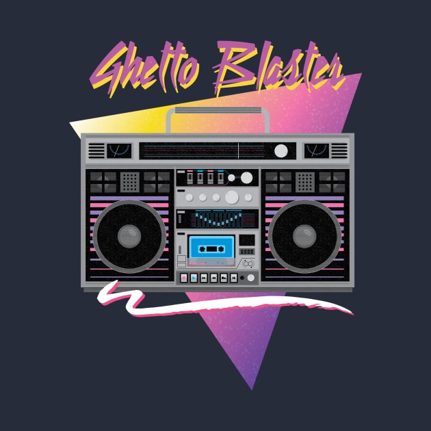 1980s ghetto blaster by bullshirter