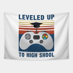 Leveled up to high school funny gamer to high school Tapestry