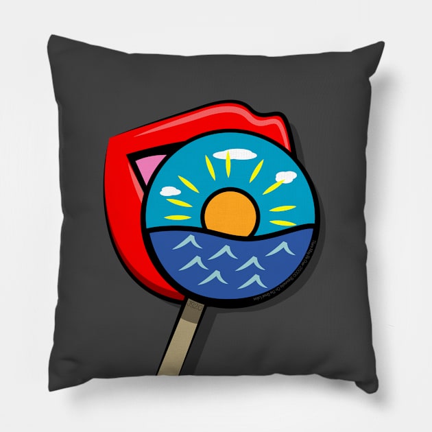 Lick The Earth Lollipop Sucker Pillow by TheFlying6