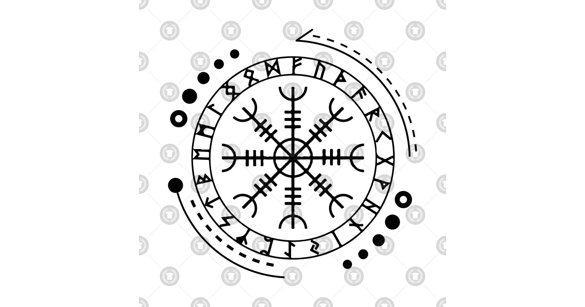 Эскизы тату шлем ужаса агисхьяльм