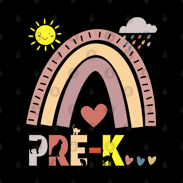 Pre-K Kittens Back To School Boys & Girls Pre-Kindergarten Student Teacher by Redmart