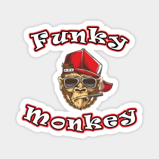 Funny Funky Monkey Magnet
