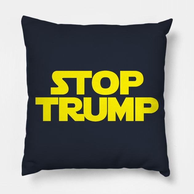 STOP TRUMP Pillow by AnarchyAckbar