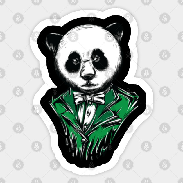 Ganster Panda Panda Sticker Teepublic