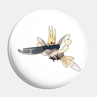 Cockatiel has had enough (Pied cinnamon Pearl) Pin