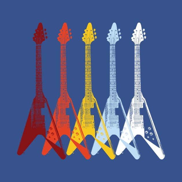 Iconic Rock Guitar Pop Art Design by Analog Designs