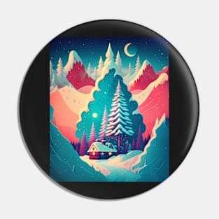 Winter Scene Pin