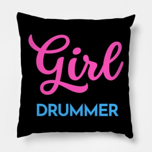 Girl drummer Pillow