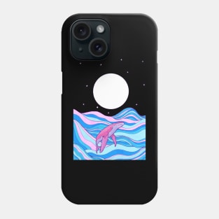 The whale and waves Phone Case