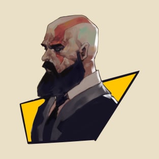 Kratos in Suit T-Shirt