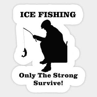 Ice Fishing Funny Decal Sticker -  Ireland