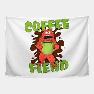 Coffee Fiend Coffee Monster Tapestry