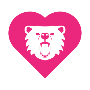 Bear Mascot Cares Pink T-Shirt