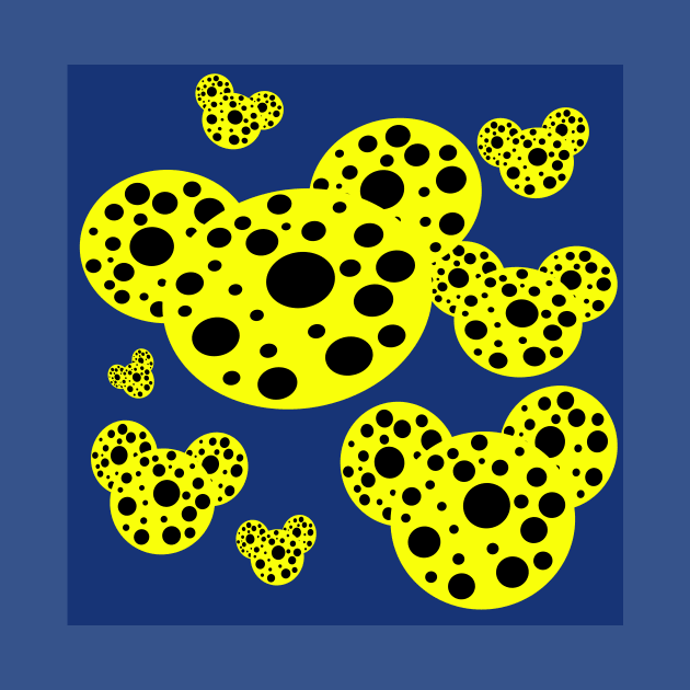 japanese polka dot pop art design pattern by pauloneill-art