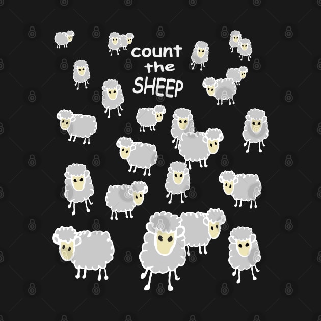 counting sheep, white by RosArt100