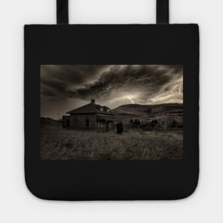 Abandoned Old House Approaching Storm Tote