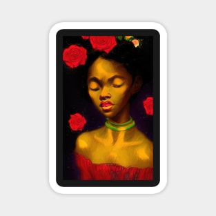 Goddess of Roses Magnet