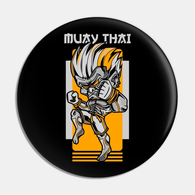 Muay Thai / Muay Thai Fighter / Muay Thai Lover / Muay Thai Fan / Muay Thai Fighter Design Pin by Redboy