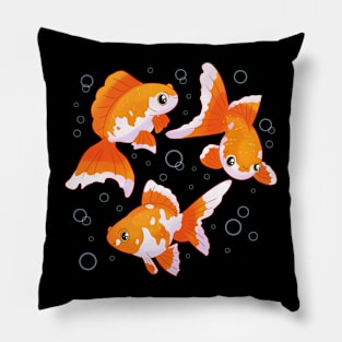 Goldfish cute art Pillow