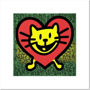 Keith Haring inspired design I did! DJ Cat.