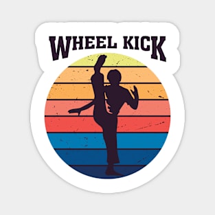 Cool teakwondo mma wheel kick Magnet