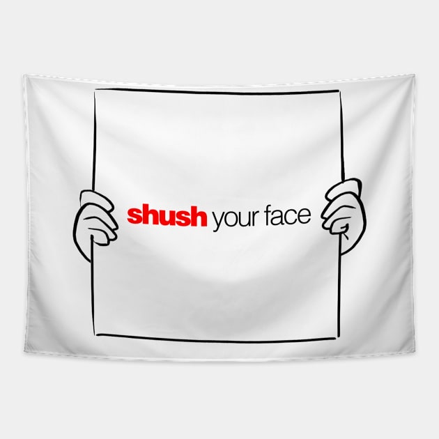 12 Days of Quotes, Actually - Shush Your Face Light Tapestry by Nightwing Futures