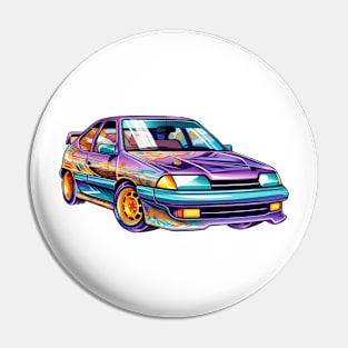 90s Retro Car Pin