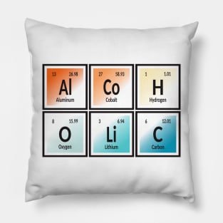 Alcoholic Periodic Table Pillow