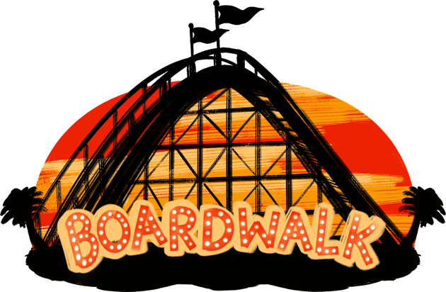 Boardwalk Coaster Kids T-Shirt by JFells