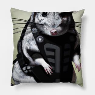 Chinchilla in a ninja costume Pillow