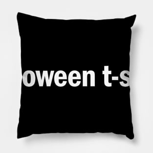 Generic Halloween Tshirt - white Pillow