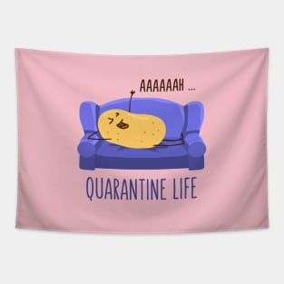 Quarantine Potato Queen Tapestry