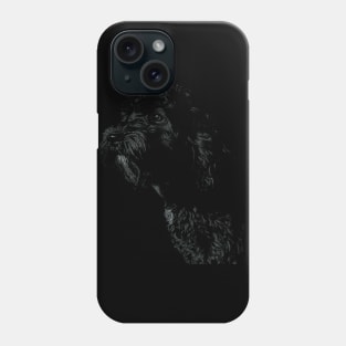 Black Cockapoo / Spoodle dog Phone Case