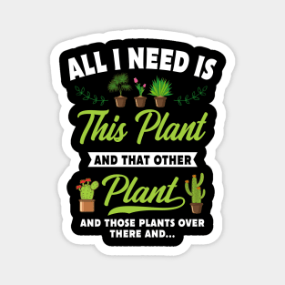 I'll Be In My Office Plants Gift Magnet