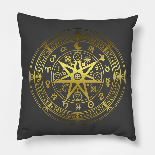 Protection Runes Pillow by Sir Toneth